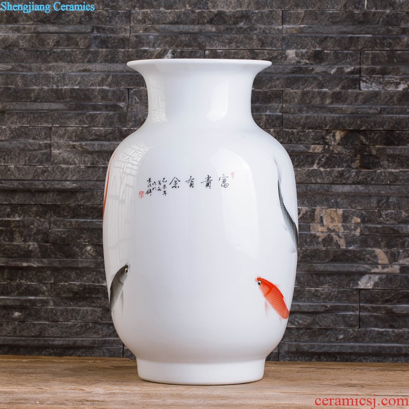 Jingdezhen ceramics Archaize creative kiln vases, new Chinese style classical sitting room adornment rich ancient frame furnishing articles