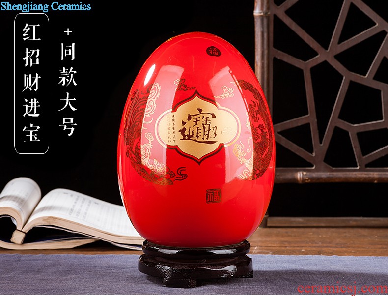 Jingdezhen ceramics flower vase creative modern new Chinese style home sitting room adornment TV ark furnishing articles