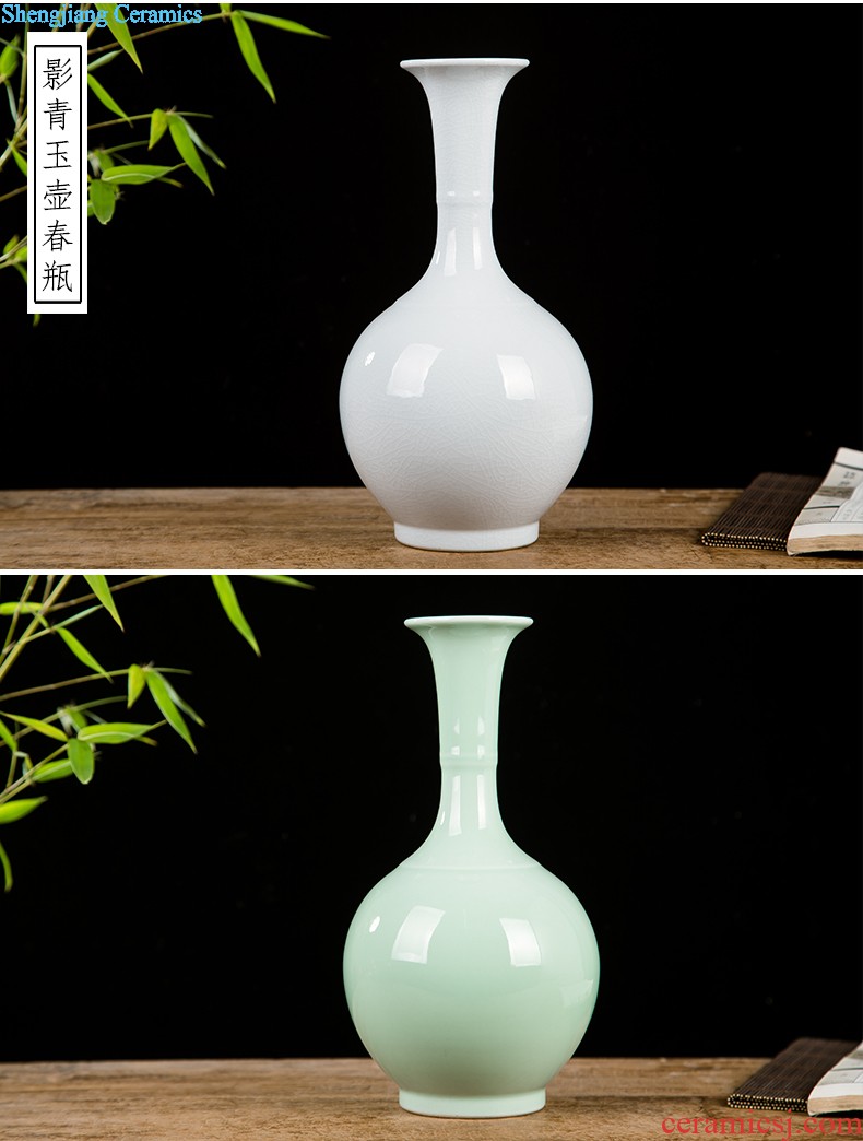 Jingdezhen ceramics hand-painted vases, flower arrangement wine porch home decoration sitting room TV ark furnishing articles