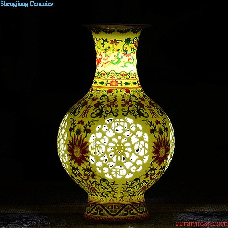 Jingdezhen ceramics vase of contemporary and contracted home sitting room handicraft wine creative egg ornament furnishing articles