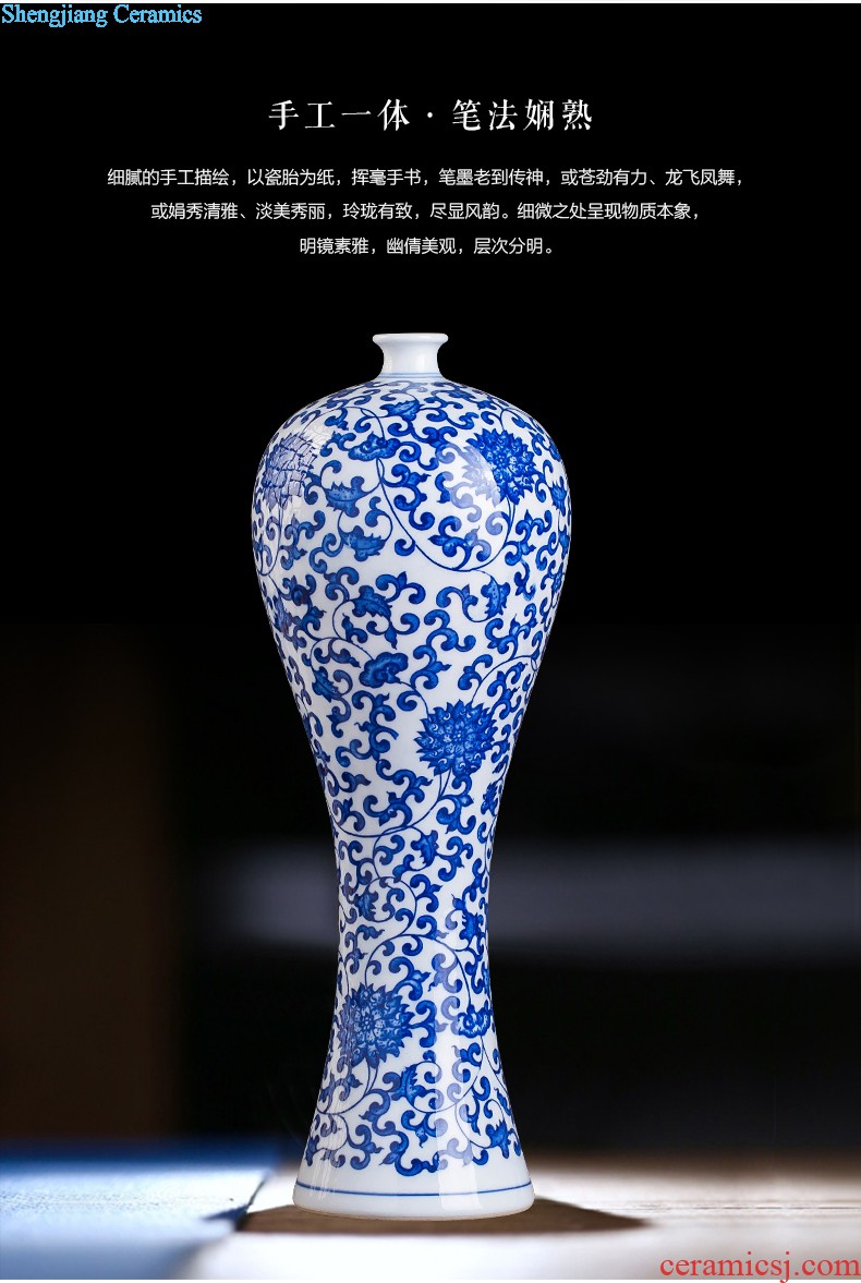 Ceramic floret bottle of archaize the jun porcelain kiln red Chinese style household adornment sitting room flower arranging, handicraft furnishing articles