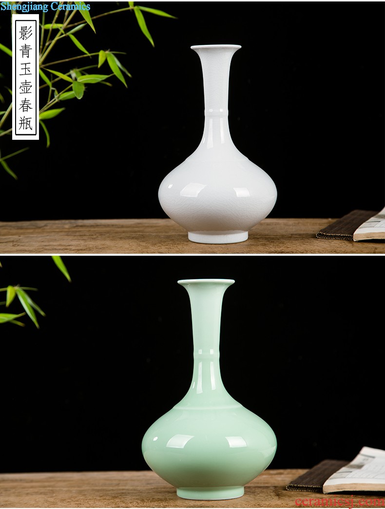 Jingdezhen ceramics hand-painted vases, flower arrangement wine porch home decoration sitting room TV ark furnishing articles