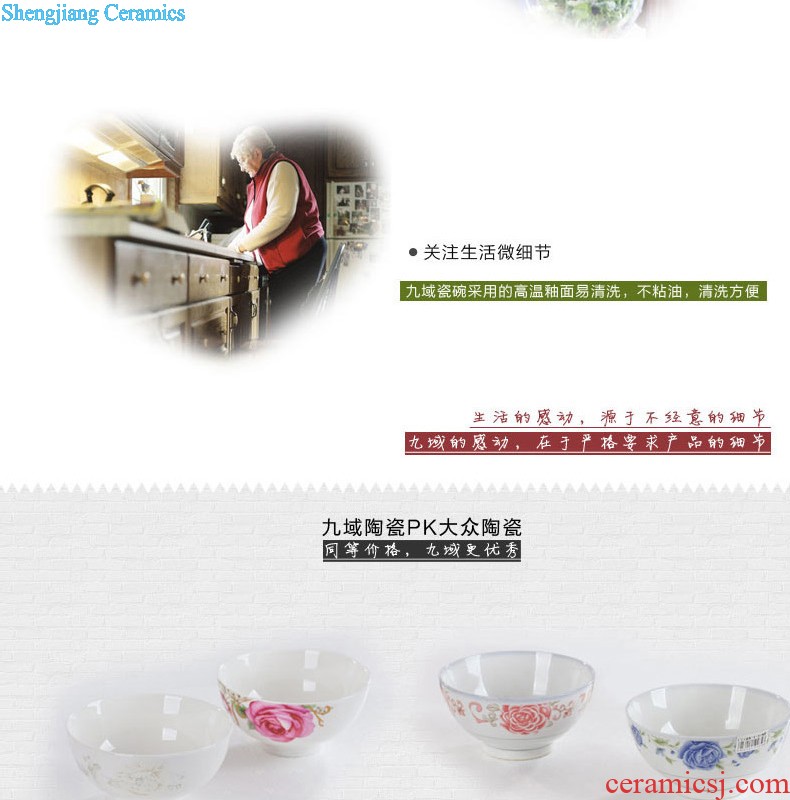 Jingdezhen blue and white youligong nine domain eight head of ceramic tea set Traditional hand-painted teapot teacup set under glaze