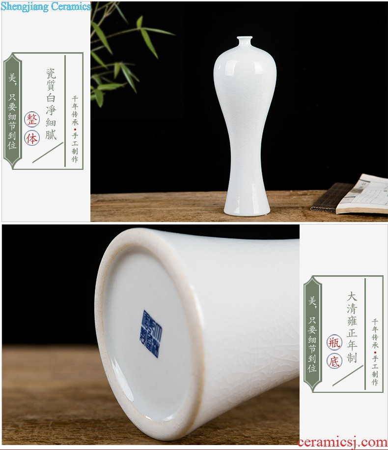 Jingdezhen ceramics hand-painted vases, flower arrangement wine porch home decoration sitting room TV ark furnishing articles