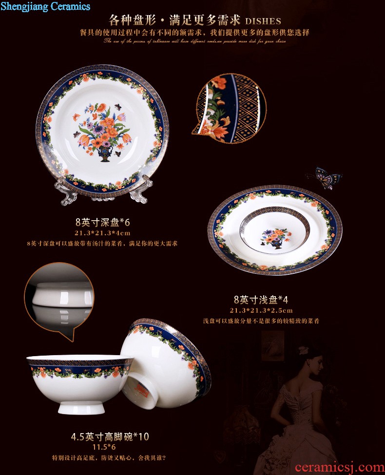 Nine domain of jingdezhen blue and white porcelain of fruit nut plate dry fruit tray double snacks of plate of the sitting room all the candy dish