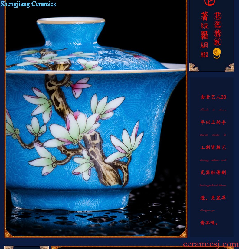 Bowl suit of jingdezhen ceramic tableware 4.5 inch tall bowl 6 inch rainbow noodle bowl creative household bone porcelain rice bowls