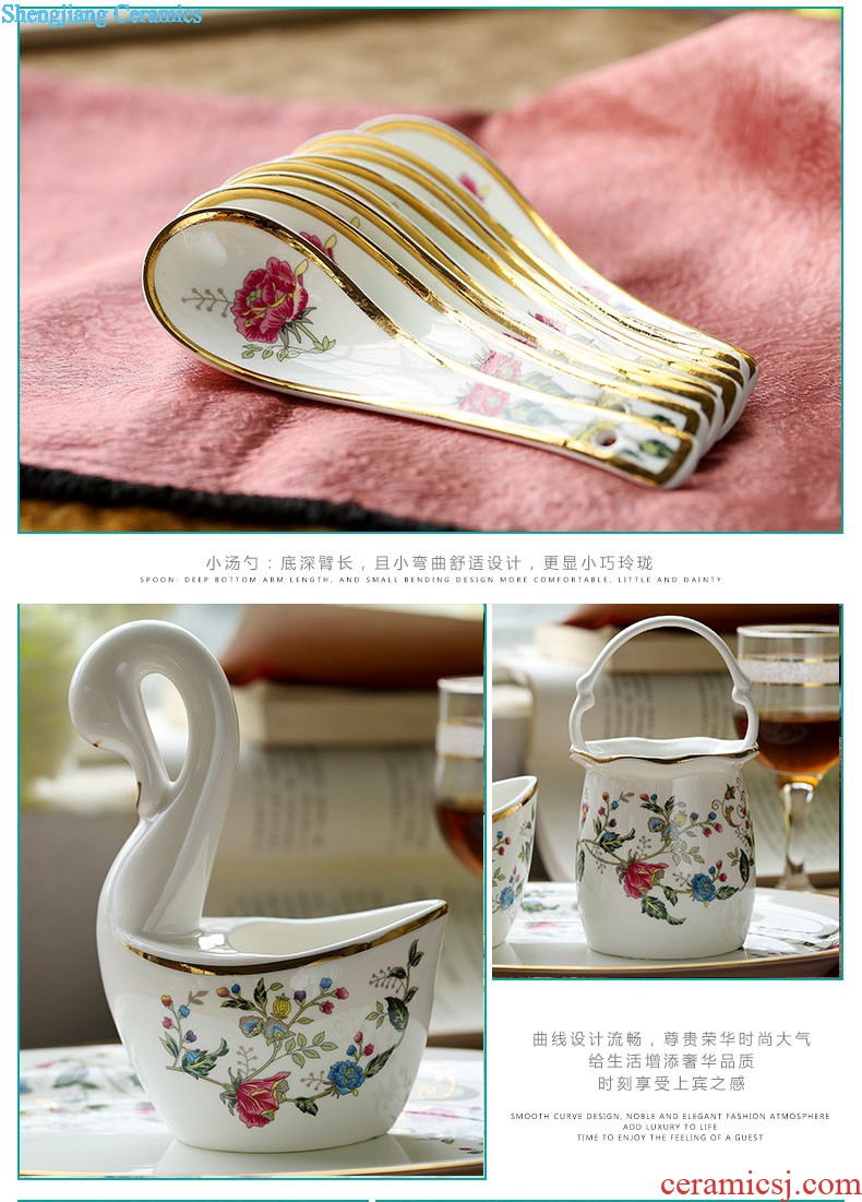 Jingdezhen ceramic cups with cover glass cups nine domain bone porcelain cup peony custom office cup tea cup