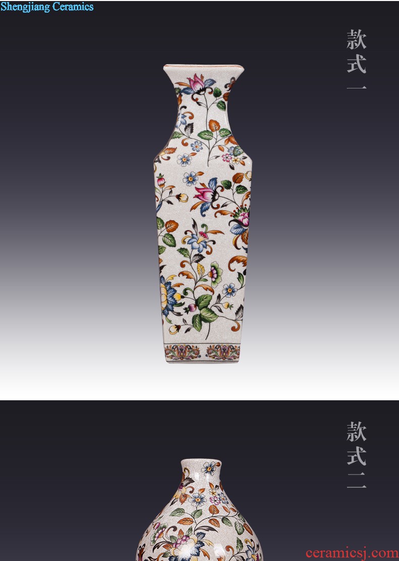 Jingdezhen ceramics hand-painted vases, flower arrangement wine porch home decoration sitting room TV ark furnishing articles