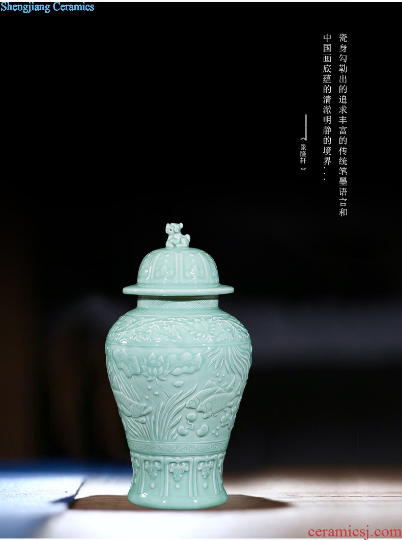 Jingdezhen ceramics hand-painted vases, flower arrangement wine porch home decoration sitting room TV ark furnishing articles