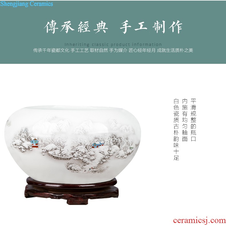 Quintessence of jingdezhen porcelain vase Contracted style ceramic vase furnishing articles sitting room with decorative bottle