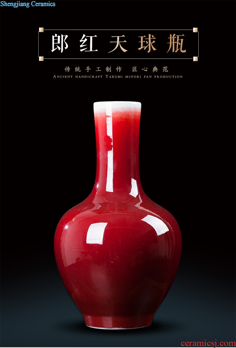 Contracted and contemporary jingdezhen chinaware big vase flower arrangement, household decoration hotel wine accessories furnishing articles