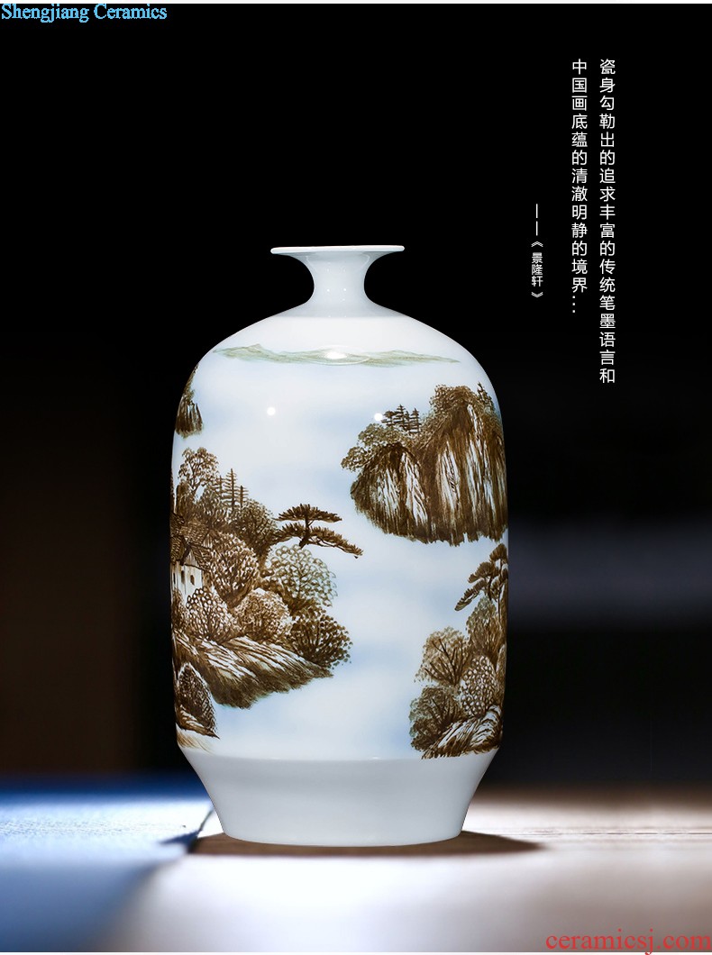 Jingdezhen ceramics hand-painted vases, flower arrangement wine porch home decoration sitting room TV ark furnishing articles