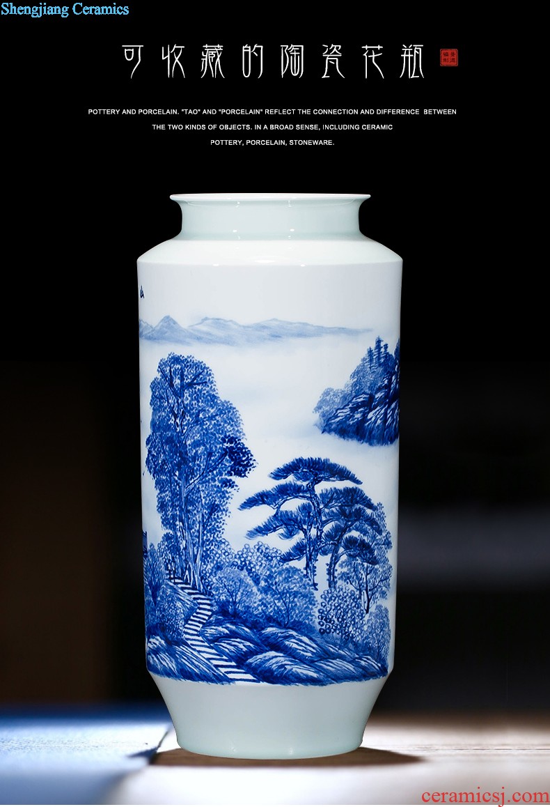 Jingdezhen ceramics hand-painted vases, flower arrangement wine porch home decoration sitting room TV ark furnishing articles