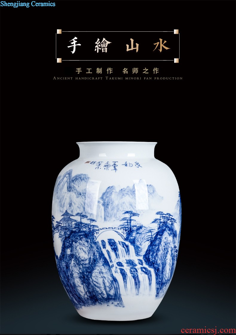 Jingdezhen ceramics furnishing articles act the role ofing is tasted household decoration of Chinese style decoration plate sitting room porch ark TV ark