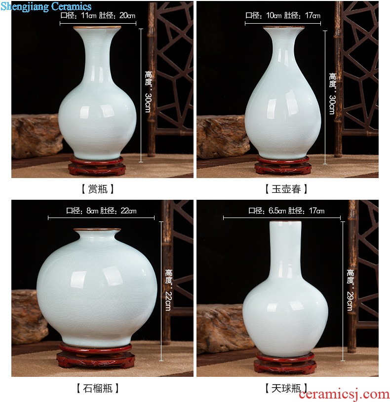 Jingdezhen vase furnishing articles living room contracted white large flower arranging ceramics vase decoration home decoration