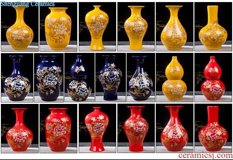 Jingdezhen ceramics antique blue-and-white hand-painted mini floret bottle of flower tea hydroponic creative rich ancient frame furnishing articles