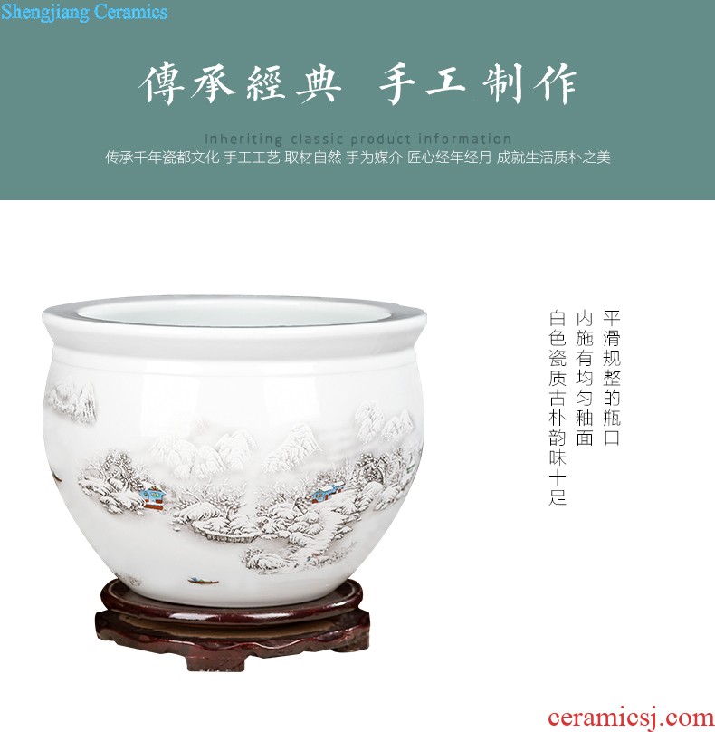 Jingdezhen ceramics furnishing articles household adornment hang dish Chinese wine sitting room porch decorate dish