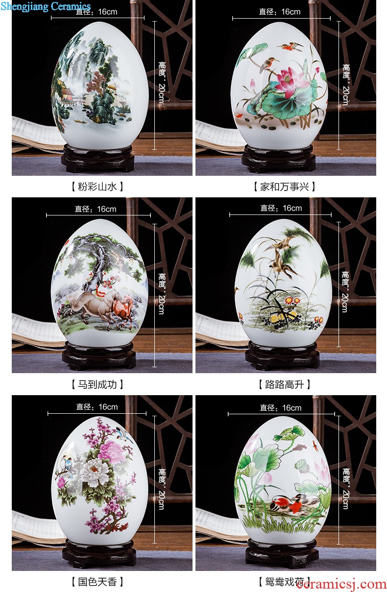 Jingdezhen ceramics flower vase creative modern new Chinese style home sitting room adornment TV ark furnishing articles