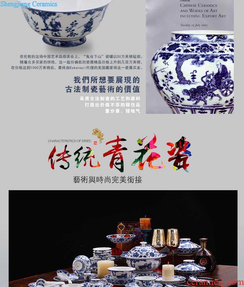 Nine domain jingdezhen archaize color bucket Sanskrit glass ceramic tea set kung fu small cup sample tea cup tea cups