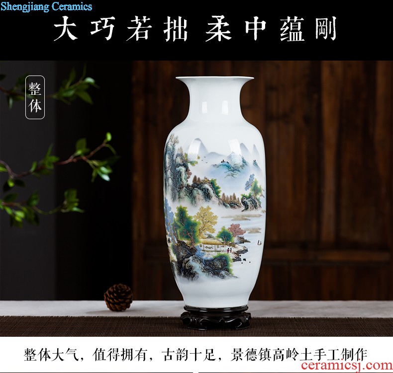 Jingdezhen ceramics furnishing articles act the role ofing is tasted household decoration of Chinese style decoration plate sitting room porch ark TV ark