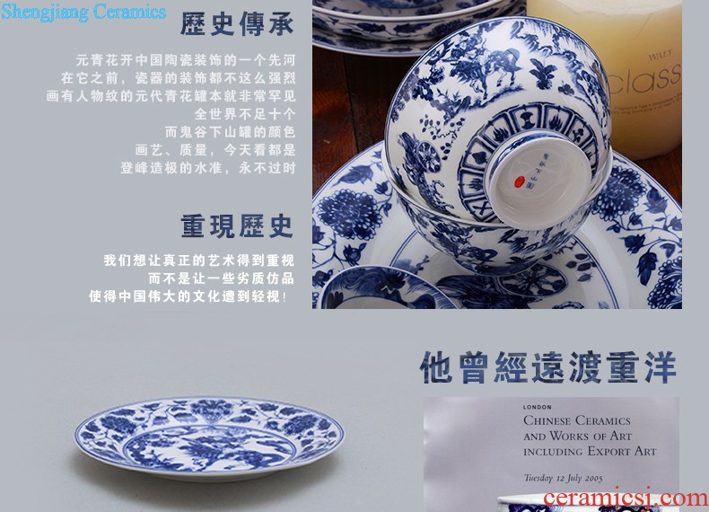 Kangxi porcelain gossip grain cup Nine domain jingdezhen antique hand painted sample tea cup ceramic tea set kung fu tea cups