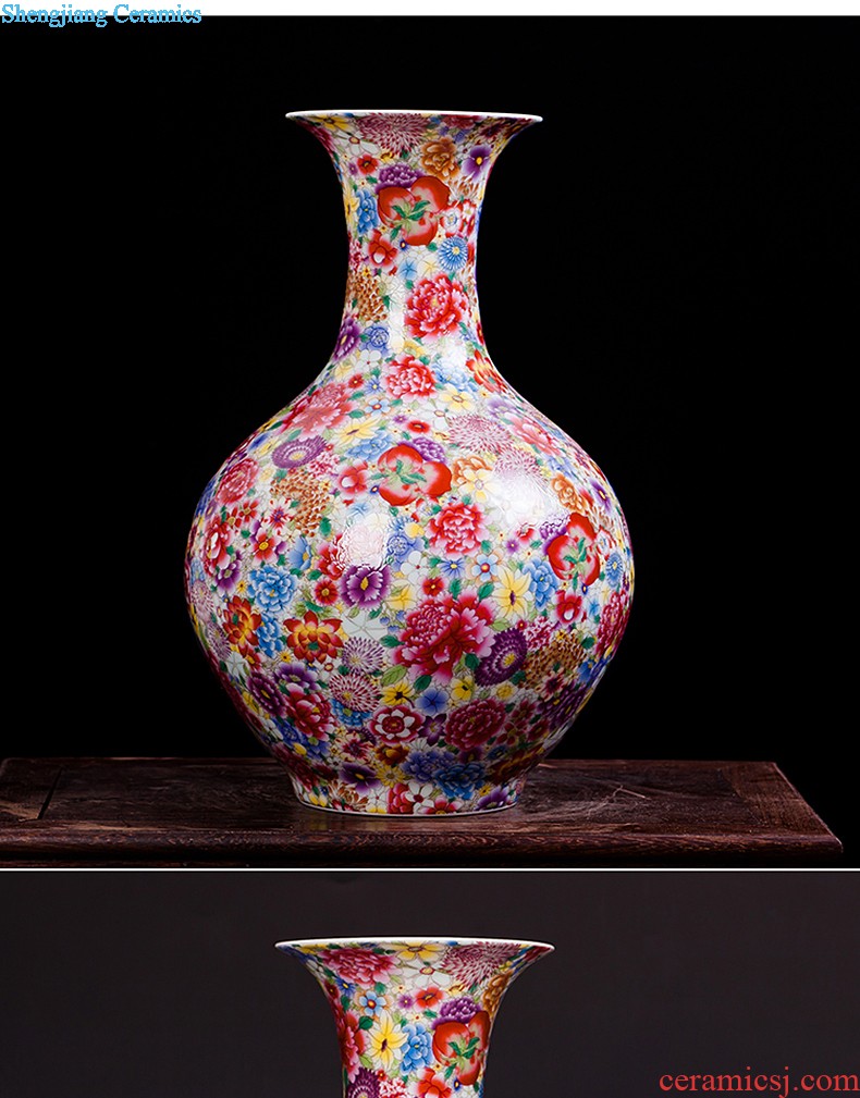 Jingdezhen ceramics hand-painted porcelain vase wine porch home wine ark adornment sitting room TV ark furnishing articles