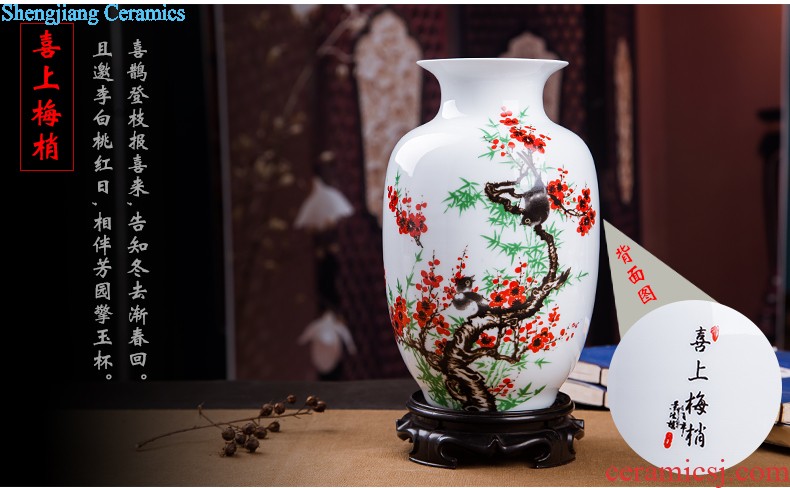 Jingdezhen ceramics new Chinese antique blue and white porcelain vase wine ark adornment home sitting room handicraft furnishing articles