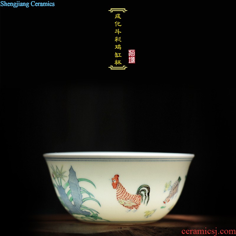 Blue and white youligong hand-painted kung fu tea cups of jingdezhen chinaware sample tea cup cup tea cups master cup