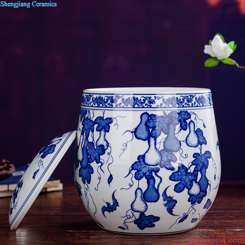 Jingdezhen ceramics antique flower arrangement of blue and white porcelain vase Chinese style furnishing articles contracted household act the role ofing is tasted the sitting room of handicraft