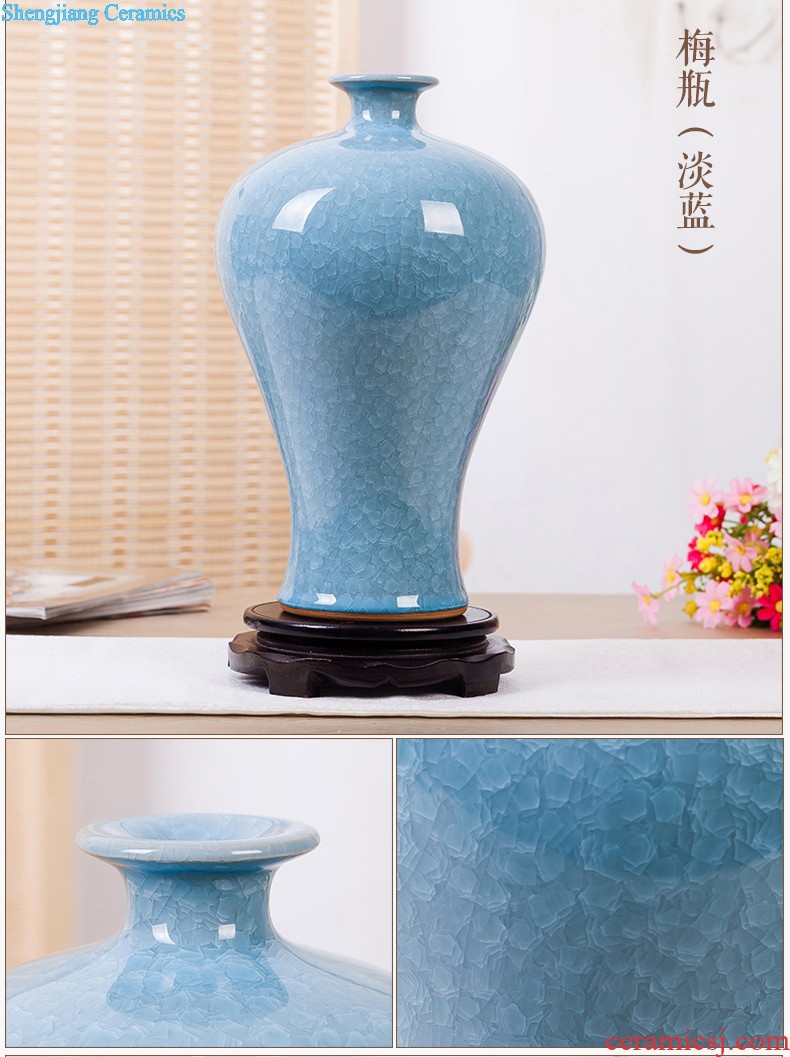 Jingdezhen ceramics vase of contemporary and contracted home sitting room handicraft wine creative egg ornament furnishing articles