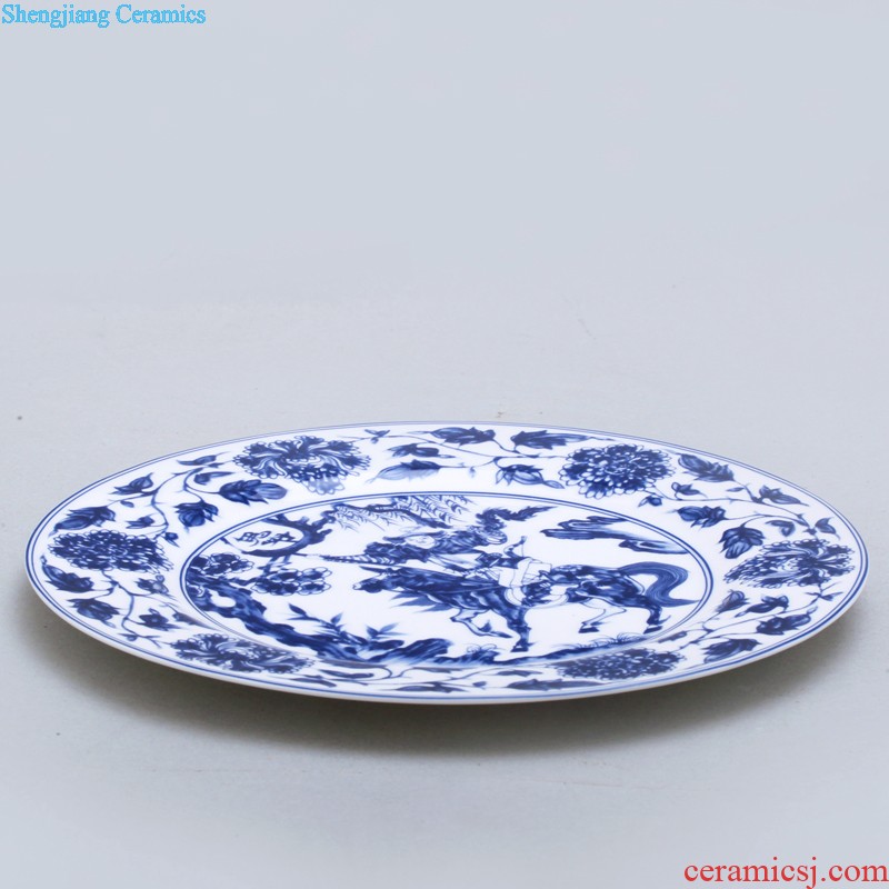 Glair blue and white porcelain of jingdezhen ceramic nine domain 56 skull porcelain tableware kit traditional dishes consolidation set