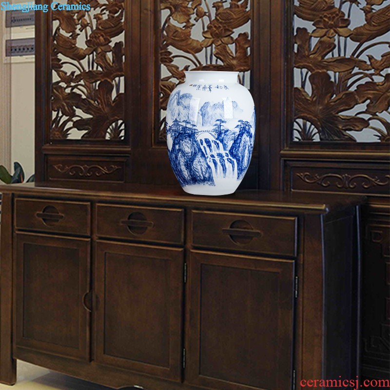 Jingdezhen ceramics furnishing articles act the role ofing is tasted household decoration of Chinese style decoration plate sitting room porch ark TV ark