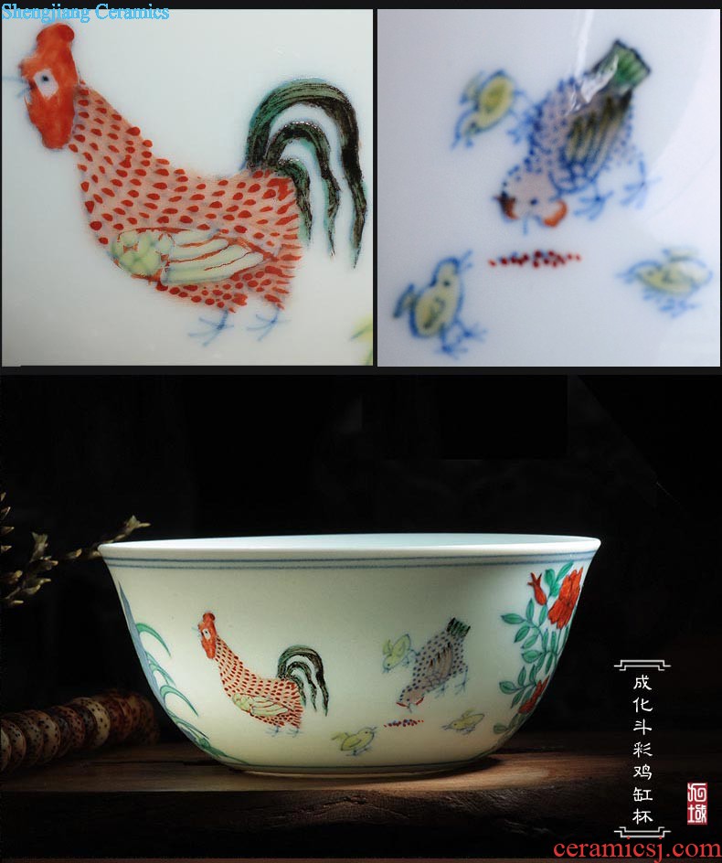 Blue and white youligong hand-painted kung fu tea cups of jingdezhen chinaware sample tea cup cup tea cups master cup