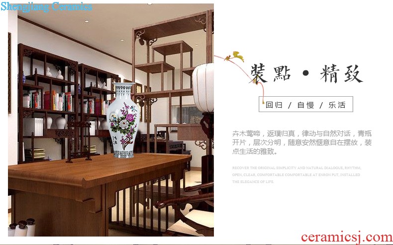 Jingdezhen ceramics furnishing articles act the role ofing is tasted household decoration of Chinese style decoration plate sitting room porch ark TV ark