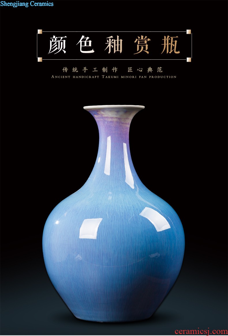 Contracted and contemporary jingdezhen chinaware big vase flower arrangement, household decoration wine porch decoration furnishing articles