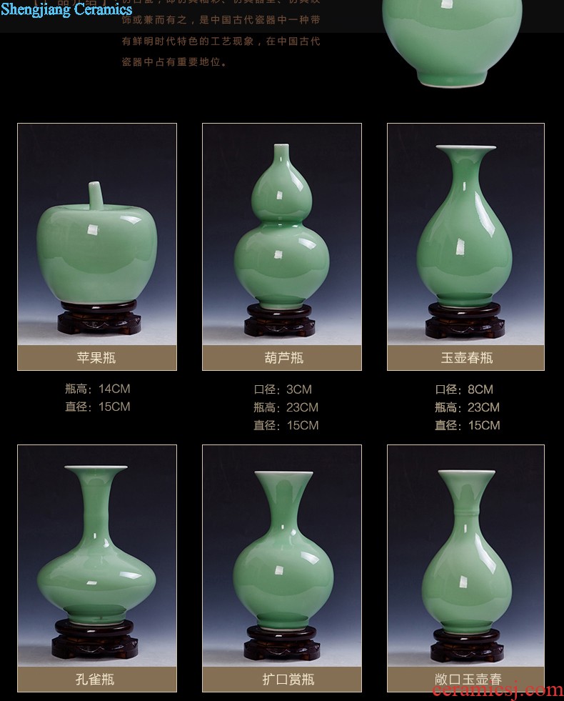 Creative ceramic vase three-piece porch ark cabinet office home sitting room adornment handicraft furnishing articles