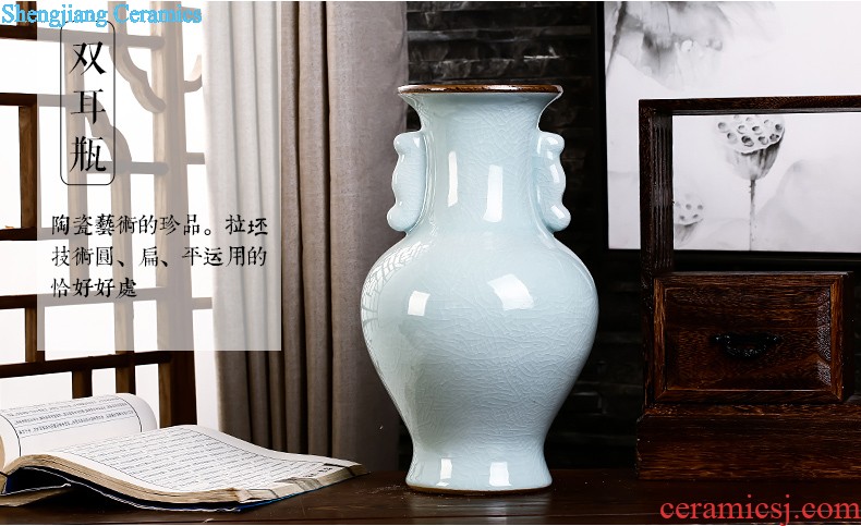 Jingdezhen vase furnishing articles living room contracted white large flower arranging ceramics vase decoration home decoration