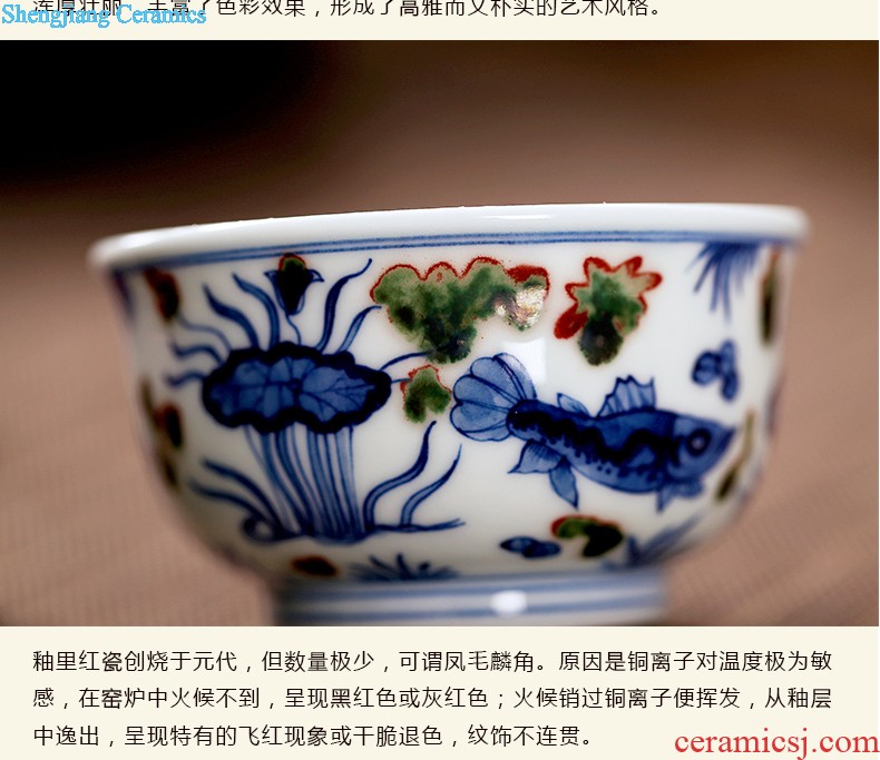 Jingdezhen with jinyuan blue and white porcelain tableware suit antique bound phnom penh branch lotus crockery bowl bottom suits