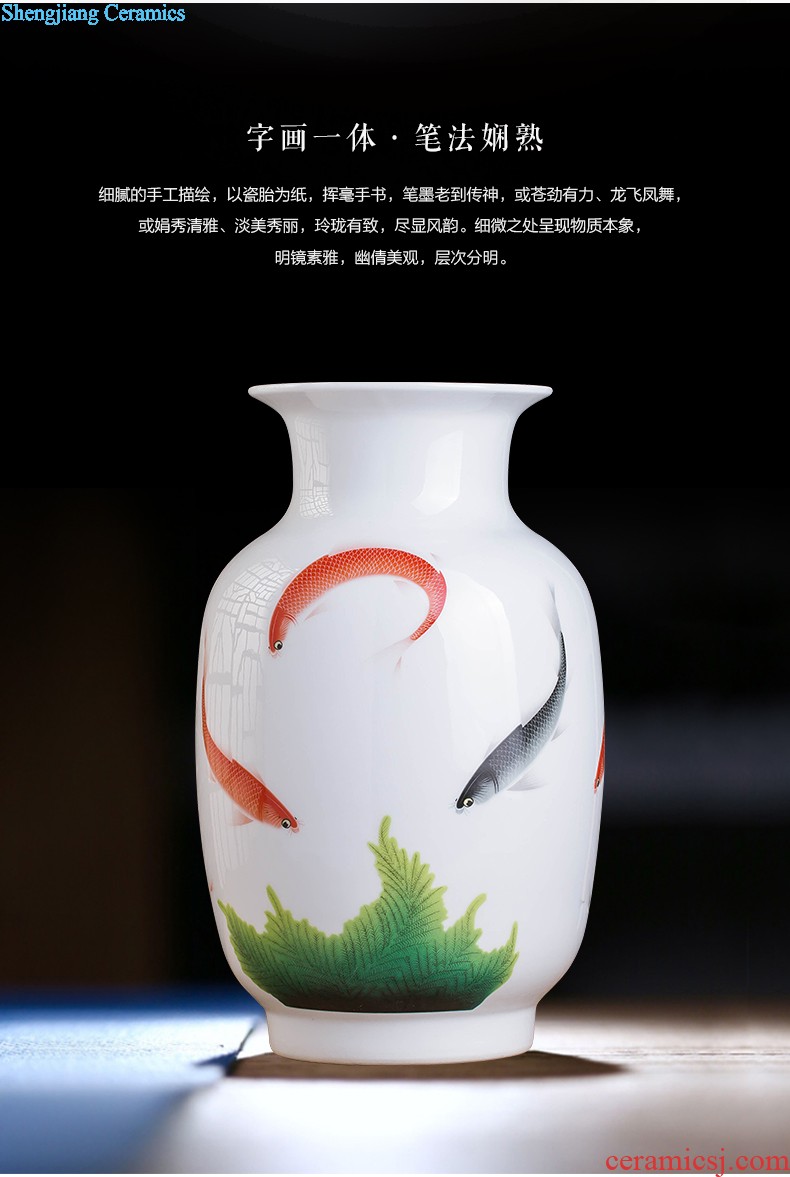 Jingdezhen ceramics Archaize creative kiln vases, new Chinese style classical sitting room adornment rich ancient frame furnishing articles