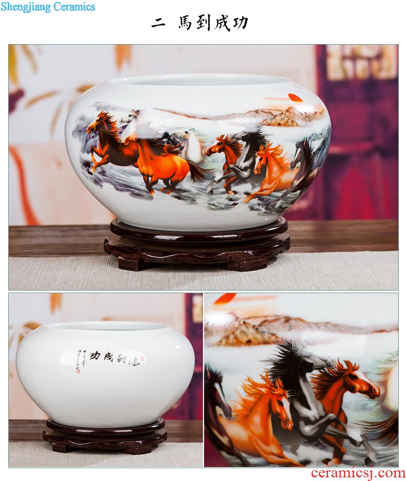 Quintessence of jingdezhen porcelain vase Contracted style ceramic vase furnishing articles sitting room with decorative bottle