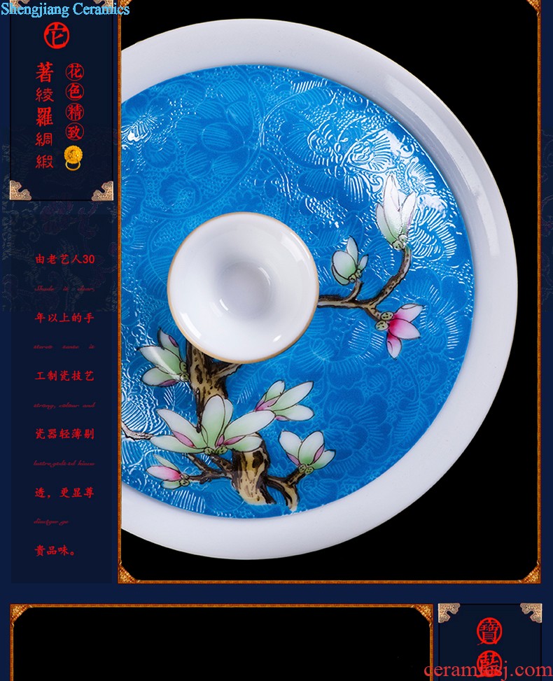 Bowl suit of jingdezhen ceramic tableware 4.5 inch tall bowl 6 inch rainbow noodle bowl creative household bone porcelain rice bowls