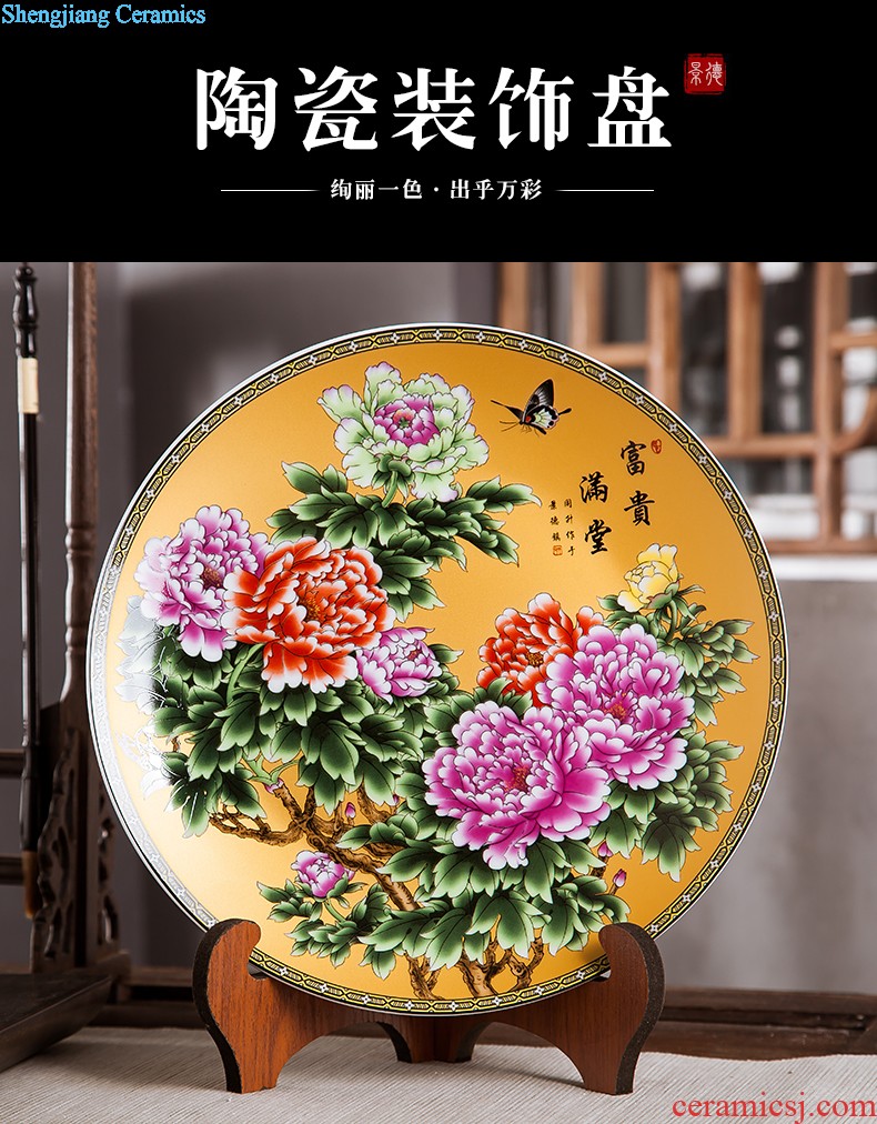 Jingdezhen ceramics hand-painted color bucket vase wine porch home decoration sitting room TV ark furnishing articles