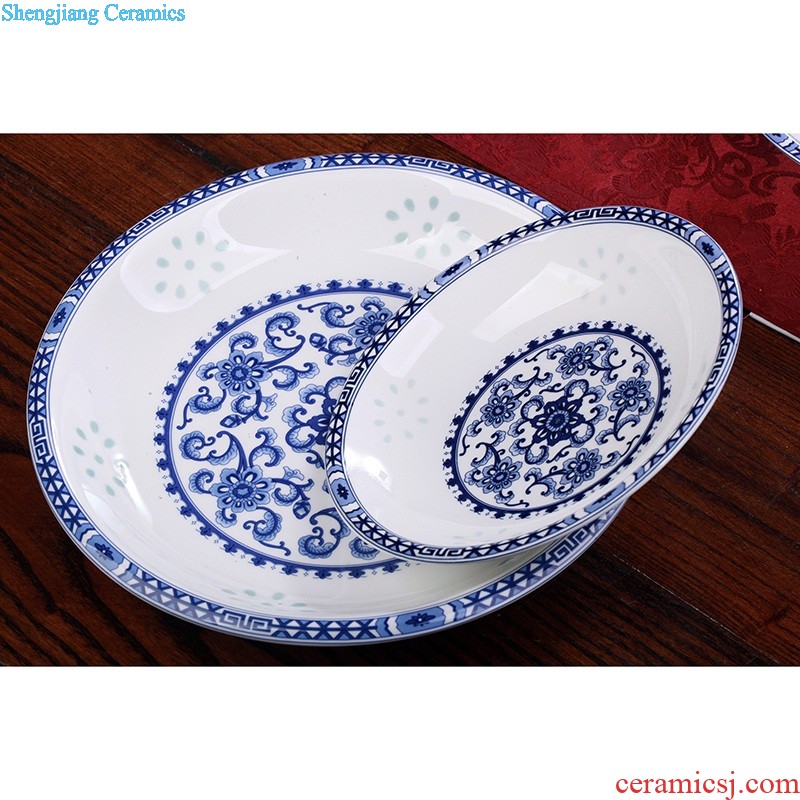 Archaize qianlong blue and white sample tea cup Jingdezhen ceramic cups manually draw personal cup master cup tea cup