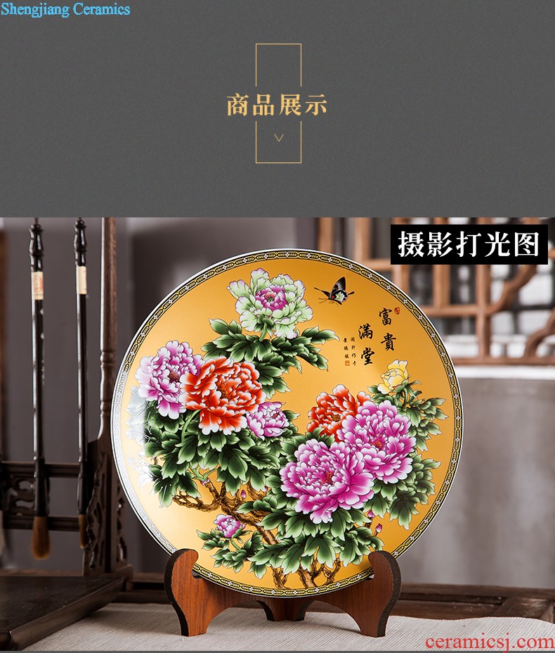 Jingdezhen ceramics hand-painted color bucket vase wine porch home decoration sitting room TV ark furnishing articles