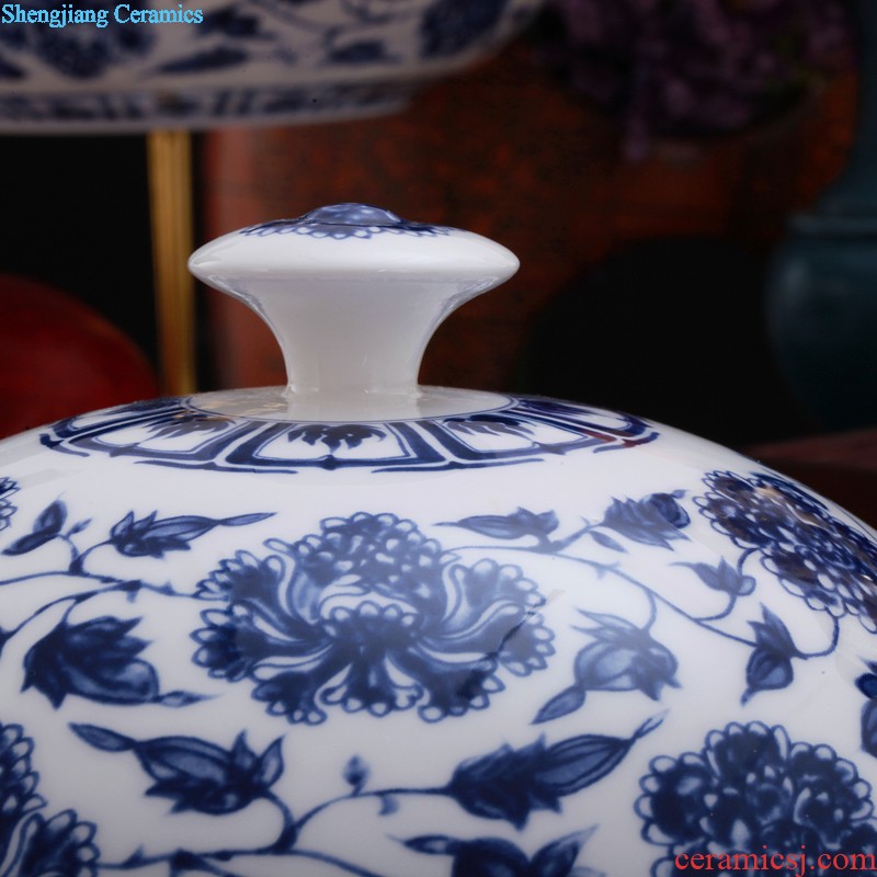 Jingdezhen ceramics bone porcelain tableware suit Chinese paint edge home dishes dishes 58 head tall bowl with a gift