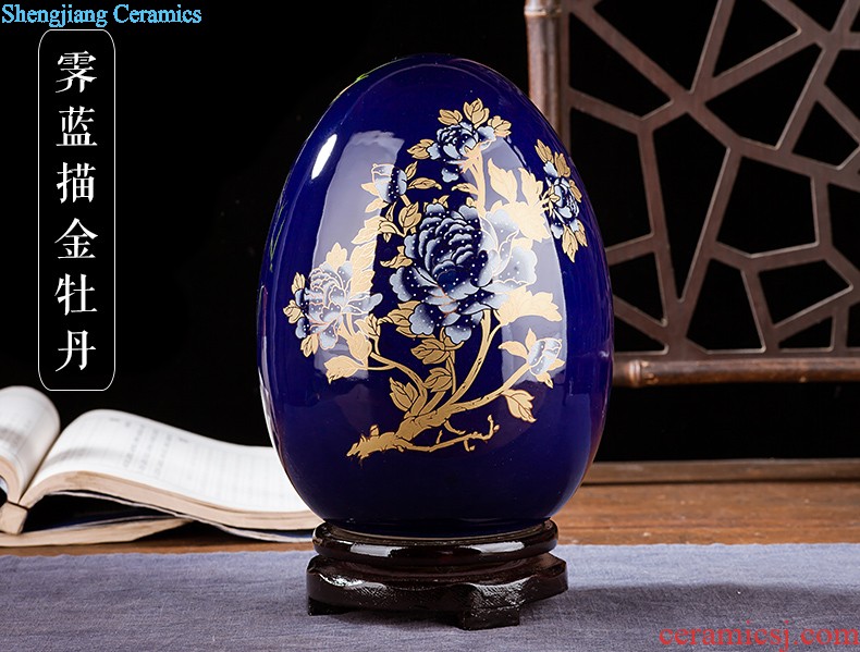 Jingdezhen ceramics flower vase creative modern new Chinese style home sitting room adornment TV ark furnishing articles