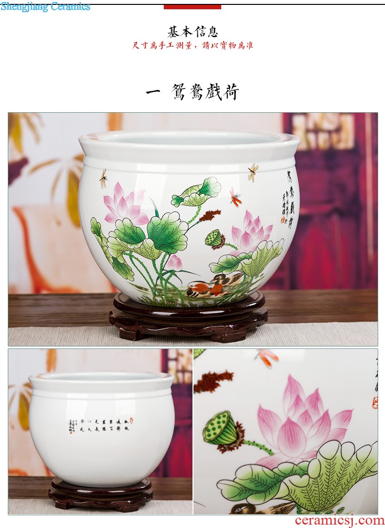 Jingdezhen ceramics furnishing articles household adornment hang dish Chinese wine sitting room porch decorate dish