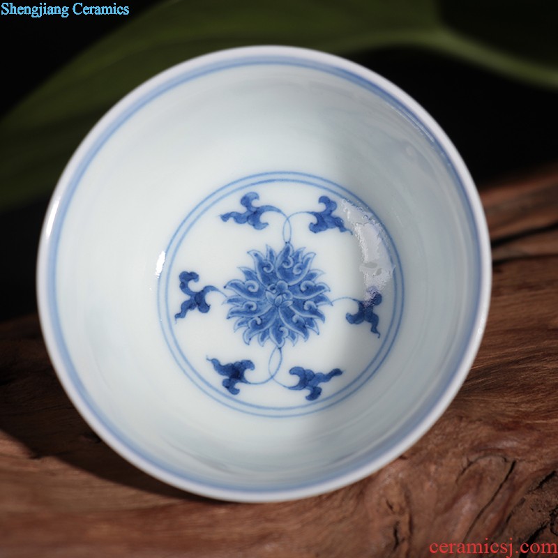 Blue and white porcelain tableware antique dishes exquisite suits and apparatus with cover plate heat preservation plate deep dish bone porcelain ceramic