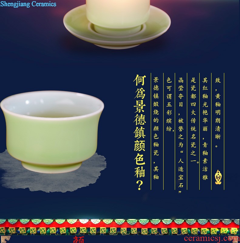 Hand painted tea set Jingdezhen ceramic tea set nine domain Kongfu tea service manual hand-painted tea set