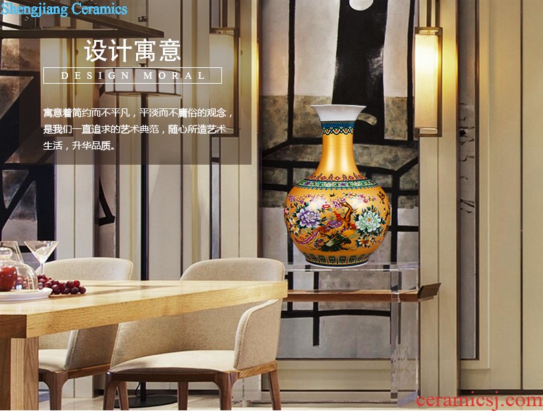 Jingdezhen ceramics vase furnishing articles flower arranging device small porcelain wine sitting room decorates porch decoration household act the role ofing is tasted